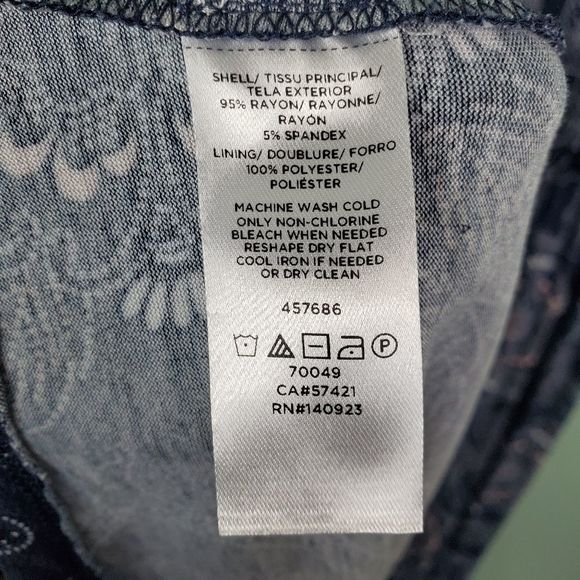 Ann Taylor Loft Outlet Sleeveless Blouson Tie Shoulder Floral Dress Size Medium - Picture 5 of 5